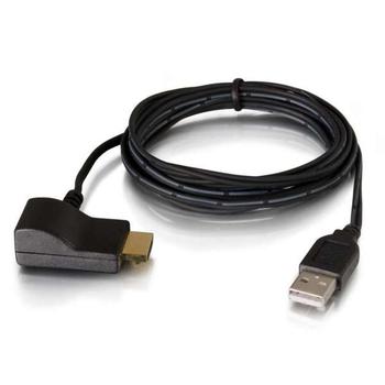 C2G USB Powered HDMI Voltage Inserter - Adapter för video / ljud - TAA-kompatibel - HDMI hona till USB, HDMI hane - 1.8 m - svart (82236)