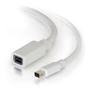 C2G 2m Mini DisplayPort Extension Cable M/F - White - DisplayPort-förlängningskabel - Mini DisplayPort (hona) till Mini DisplayPort (hane) - 2 m - vit (84414)