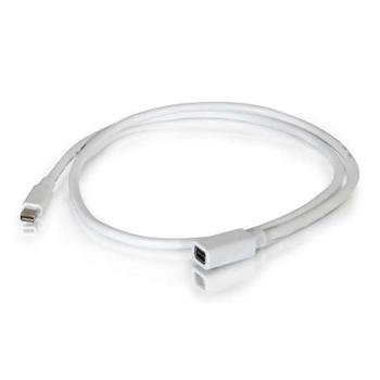 C2G 2m Mini DisplayPort Extension Cable M/F - White - DisplayPort-förlängningskabel - Mini DisplayPort (hona) till Mini DisplayPort (hane) - 2 m - vit (84414)