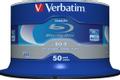 VERBATIM BD-R Single Layer Datalife 25Gb 6X White Blue Surface (50)