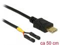 DELOCK Kabel USB Type-C™ Stecker > 2 x Pfostenbuchse einzeln Strom 50