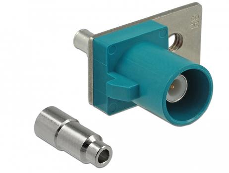 DELOCK FAKRA Z plug spring pin for soldering 1 prepunched hole (89812)