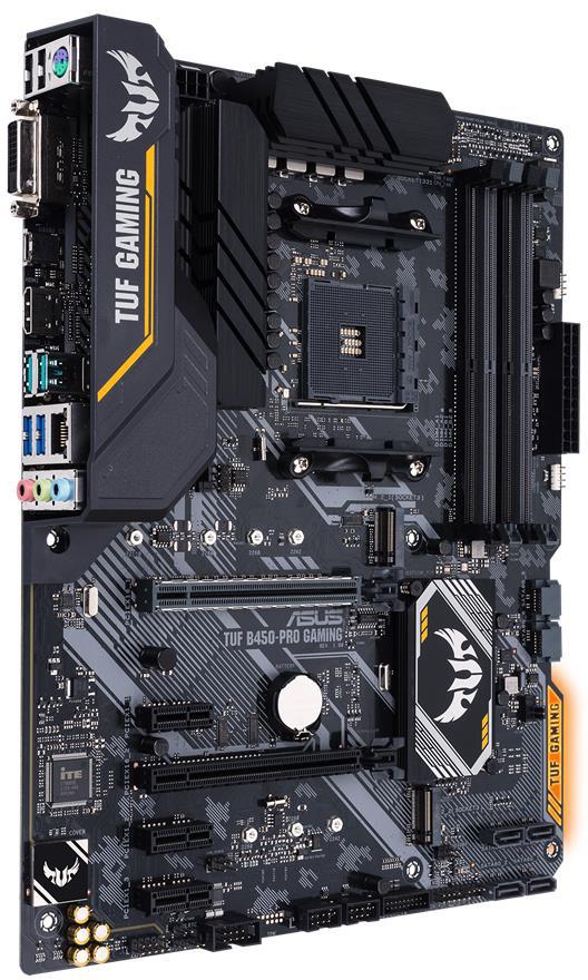 ASUS AMD B450 ATX Gaming Motherboard With Aura Sync RGB LED Lighting ...