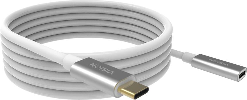 VISION 2m White USB-C extension cable (TC 2MUSBCEXT)
