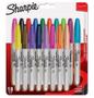 SHARPIE Permanent Fine Markers Assorted Fun Colours (Pack 18) 1996112