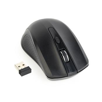 GEMBIRD Wireless optical mouse MUSW-4B-04,  1600 DPI, nano USB, black (MUSW-4B-04)