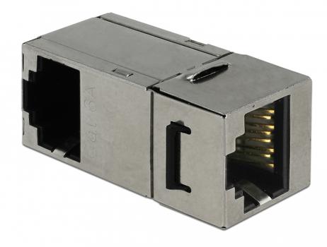 DELOCK Keystone Module RJ45 jack > RJ45 jack Cat.6 90Â° (86371)