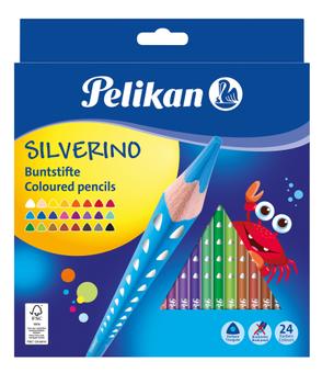 PELIKAN Buntstifte SILVERINO 3-eckig dünn BD24LN  24Stk. (700665)