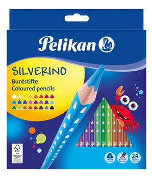 PELIKAN Buntstifte SILVERINO 3-eckig dünn BD24LN  24Stk. (700665)
