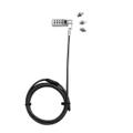 DICOTA Universal Security Cable Lock 3 Exchangeable heads fits all slots combination