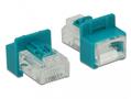 DELOCK RJ45 Secure Clip with plug set 6 pieces (86425)