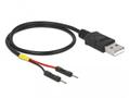 DELOCK USB Power Cable Type-A to 2 x pin header male separate power 30 cm