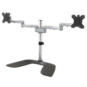 STARTECH Dual Monitor Stand - Articulating Arms - Height Adjustable - For VESA Mount Monitors Up to 32inch - Steel/ Aluminum (ARMDUALSS)