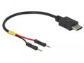 DELOCK USB Power Cable Type-C to 2x pin header male 10 cm