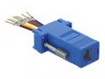 DELOCK Adapter Sub-D 9 pin male to RJ45 female Assembly Kit blue (66167)