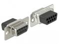 DELOCK Adapter Sub-D 9 pin female to RJ45 female Assembly Kit black (66165)