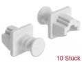 DELOCK Dust Cover for RJ45 jack 10 pieces white