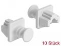DELOCK Dust Cover for RJ45 jack 10 pieces white