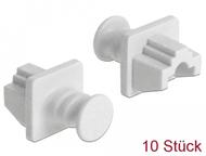 DELOCK Dust Cover for RJ45 jack 10 pieces white (86507)