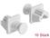 DELOCK Dust Cover for RJ45 jack 10 pieces white (86507)