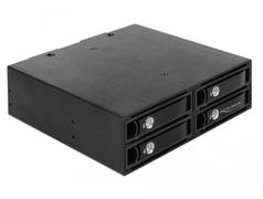 DELOCK 5.25? Mobile Rack for 4 x 2.5? SATA / SAS HDD / SSD 12 Gb/s