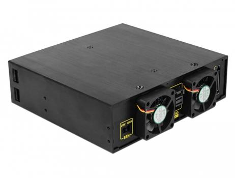 DELOCK Lagrings mobil rack 2.5 Sort (47233)