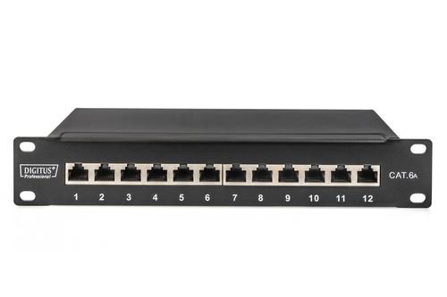 DIGITUS CAT 6, PATCH PANEL CLASS E, SHIELDED, 12 PORT CABL (DN-91612S)