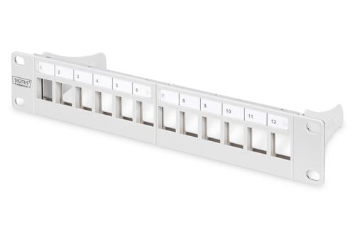DIGITUS 10" Modular PatchPanel. 12 Port. STP. Grey (DN-91419)