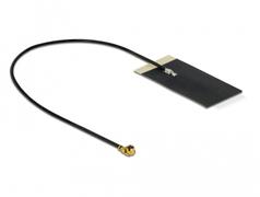 DELOCK WLAN 802.11 ac/ax/a/h/b/g/n Antenna MHFÂ® I plug 2.7 - 3.0 dBi 1.13 15 cm FPC internal self adhesive