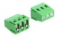 DELOCK Terminal block for PCB soldering, pin 5.00mm pitch vertical 10 pieces