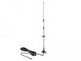DELOCK LTE Antenna SMA plug 5 - 7 dBi fixed omnidirectional with mounting base and connection cable RG-58 3 m wall mount outdoor black