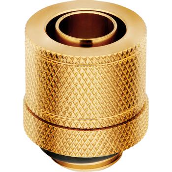CORSAIR Hydro X Fitting Softline XF Compression 10/13mm, Fittings 4-Pack, Gold (CX-9051007-WW)