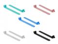 DELOCK Silicone Cable Ties reusable 10 pieces assorted colors (18829)