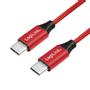 LOGILINK USB Kabel, USB 2.0, USB-C zu USB-C 0,3 m, rot (CU0155)