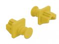 DELOCK Dust Cover for RJ45 jack 10 pieces yellow