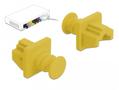 DELOCK Dust Cover for RJ45 jack 10 pieces yellow (86511)