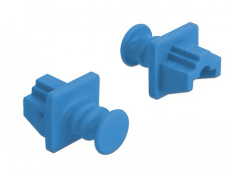 DELOCK Dust Cover for RJ45 jack 10 pieces blue (86509)