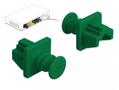 DELOCK Dust Cover for RJ45 jack 10 pieces green (86512)