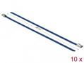DELOCK Stainless Steel Cable Ties L 200 x W 4.6 mm blue 10 pieces (18793)