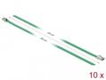 DELOCK Stainless Steel Cable Ties L 300 x W 4.6 mm green 10 pieces (18802)