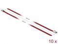 DELOCK Stainless Steel Cable Ties L 300 x W 4.6 mm red 10 pieces (18778)