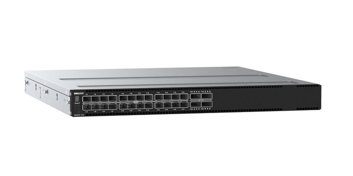 DELL EMC S5224F-ON Switch, 24x 25GbE SFP28, 4x 100GbE QSFP28 ports, IO to PSU air, 2x PSU (210-APHQ)