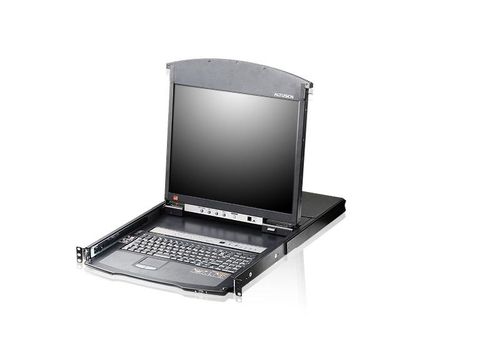 ATEN 16-Port 17" LCD Cat5e/6 KVM Over IP Switch Factory Sealed (KL1516AiM US)