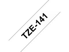 BROTHER Black On Clear Label Tape 18mm x 8m - TZE141