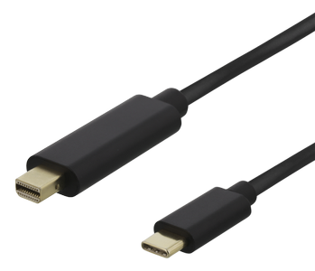 DELTACO USB C TO Mini DP 50cm black (USBC-DP052-K)