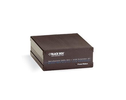 BLACK BOX FIBRE KVM EXTENDER EC – DVI, USB + OPTIONAL AUDIO - TRANSMITTER,  MULTIMODE,  DVI IN/OUT, USB + OPTIONAL AUDIO (ACX310F-T-R2)