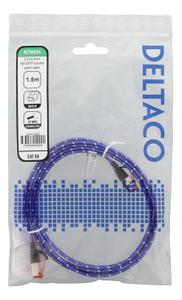 DELTACO Tough Flat CAT.6A U/FTP Patch Cable, 32AWG, 1.5m, blue (UFTP-2302)