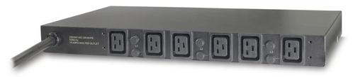 APC Rack PDU, Basic, 1U, 22KW, 400V, (6) C19 (AP7526)