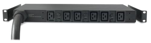 APC Rack PDU, Basic, 1U, 22KW, 400V, (6) C19 (AP7526)