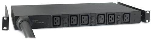 APC Rack PDU, Basic, 1U, 22KW, 400V, (6) C19 (AP7526)